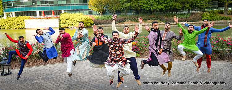 Indina Groom Enjoying Dance with Groomsmen